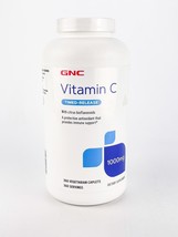 Gnc Vitamin C 1000mg Timed Release Vegetarian Capsules 360ct BB12/24+ - $24.14