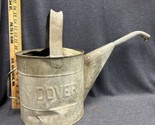 Vintage Dover Galvanized Watering Can Unique Large 2 Gallon Embossed - £48.50 GBP