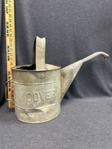 Vintage Dover Galvanized Watering Can Unique Large 2 Gallon Embossed - £48.36 GBP