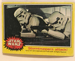 Vintage Star Wars Trading Card Yellow 1977 #194 Stormtroopers Attack - $2.48