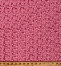 Cotton Valentine&#39;s Day Flowers Hearts Love Be Mine Fabric Print by Yard D365.42 - $12.95