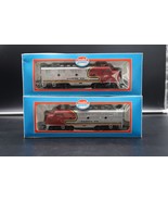 Vtg Model Power HO Santa Fe F3 Diesel Locomotives #6730 Powered &amp; #6731 ... - $918.57 MXN