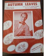 Autumn Leaves - Johnny Mercer, Jacques Prevert 1950 Vintage Sheet Music - $450.28 MXN