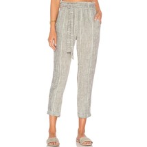 Free People ivory striped wild coast cropped trouser pants 4 or small MSRP 78 - £19.18 GBP