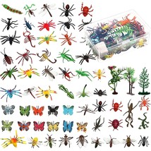 Fake Bugs Toy Assorted Play Bugs Insect Toys Figures Mini Realistic Insect Toys  - £25.25 GBP
