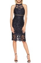Bardot Isa Lace Halter Dress SZ XS Twilight - $51.28