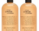 2 Pack Philosophy ORANGE COCOA AND CREAM Shampoo Shower Gel &amp; Bubble Bat... - £30.78 GBP