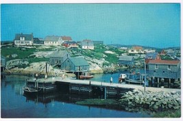 Postcard Peggy&#39;s Cove Nova Scotia Dock - $3.43