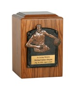 Basketball Fan Wood Cremation Urn - $249.95