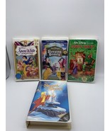 Lot of 4 VHS&#39;s Walt Disney&#39;s Sleeping Beauty, Robin Hood, Snow White..  ... - $24.74