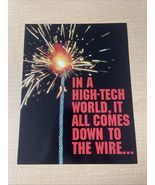 Live Wire Human Timebomb Original 90s Press Kit Sheet 8.5x11” CV JD - $15.66