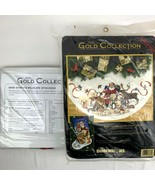 Dimensions Gold Collection Santa&#39;s Wildlife Tree Skirt &amp; Stocking Kit 85... - £174.23 GBP