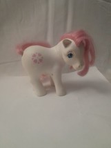 Vintage 1983 My Little Pony G1 Sundance White Pink Hair Hearts Fuzzy Brushable - £11.03 GBP