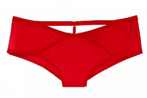 Victoria's Secret Strappy Cheeky Panty Red Underwear Medium M 86Q4 Very Sexy