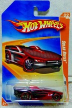 HOT WHEELS 2009 TRACK STARS  SOLAR REFLEX RACE Car BLack Red Wheels  P2376 - £6.29 GBP