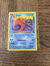 1999 Pokemon Card 38/62 Kingler - $91.22 MXN