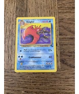 1999 Pokemon Card 38/62 Kingler - $91.02 MXN