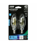 Feit Electric BPCTC40950CAFL2 3.3W 5000K 300 Lumens Daylight LED Light Bulb - £6.47 GBP