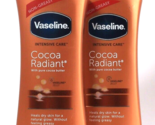 2 Bottles Vaseline 20.3 Oz Intensive Care Cocoa Butter Radiant Body Lotion - £27.86 GBP