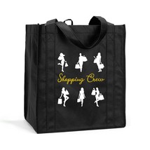 Shopping Crew Shopping Tote, Shopping Crew Reusable Bag, Shopping Crew Bag - £10.31 GBP