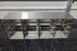 Nalgene Stainless Steel 4x4 Array Horizontal Freezer 16-Position Cryo Rack - $85.50