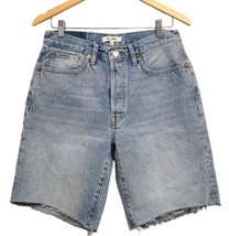 Re/Done 90s Comfy Organic Denim Shorts Womens 27 Denim Button Fly Worn I... - £36.24 GBP