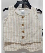 Modern Moments by Gerber Baby Boy Top and Short Outfit Set, Beige Size 0/3M - £12.41 GBP