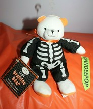 Hallmark Little Brandon Bear In Skeleton Costume With Tags - £10.08 GBP