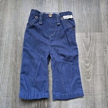 Vintage Baby Pants Health-tex Blue Jeans Look Boy 1970s Size 6 Months Elastic - £11.97 GBP