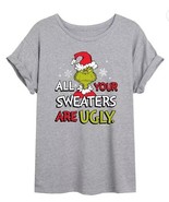 XL Women&#39;s Grinch All Your Sweaters Are Ugly T-Shirt Grey - €14,61 EUR