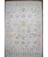 Over Size 12x18Ft  White Washout colourful Turkish wool Carpet, Oushak Area Rug - £2,816.69 GBP