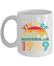 Vintage 1989 Coffee Mug 35 Year Old Retro Cup 35th Birthday Gift For Men Women - £11.83 GBP
