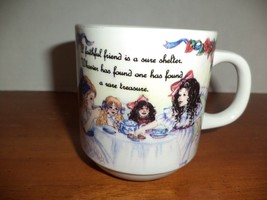 Treasured Friend Coffee Mug Ceramic Cup Christian World Okla City OK Collectible - £12.02 GBP