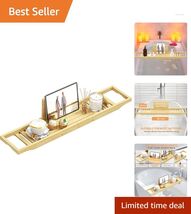Luxurious Bamboo Bathtub Tray Caddy - Non-Slip, Waterproof Design, 29x5.... - $39.55