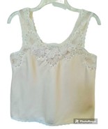 Sara Beth Vintage Womens S Champagne Lace Embroidered Applique Pearls Ca... - $22.98 CAD