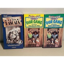 Little Rascals VHS Lot 1st 7 Years &amp; Our Gang Vol #1 and 3 Vtg - £7.75 GBP