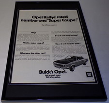 1972 Buick Opel 1900 Rallye Framed 11x17 ORIGINAL Vintage Advertisin​g P... - $69.29