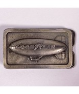 Goodyear &amp; Rubber Co Tire Blimp Advertising Belt Buckle Vtg 1974 - $11.87