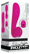 EVOLVED THE NOTE RECHARGEABLE VIBRATOR SILICONE THUMPING G-SPOT VIBE - £50.42 GBP