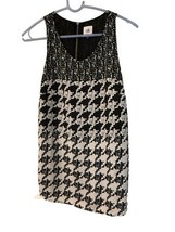 CAbi #3090 Broken Check Sleeveless Blouse Black White Houndstooth -XS - $18.80