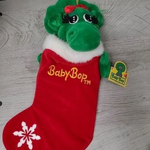 Vintage Baby Bop Plush Christmas Stocking Dakin 17&quot; NWT Barney 1993 NOS - £11.81 GBP