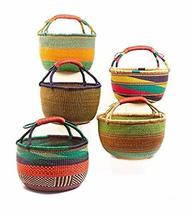 Large African Bolga Ghana Basket Fair Trade toys Easter Eggs basket 14&quot;-16&quot; (COL - £33.63 GBP