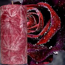 Rose Musk Scented Palm Wax Pillar Candle Hand Poured - £19.52 GBP+