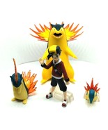 Pokemon Scale World Figure BANDAI Typhlosion Cyndaquil Quilava Lot 4 Joh... - $1,395.70 MXN