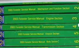 2003 Subaru Forester Service Repair Shop Workshop Manual Set OEM - $177.99