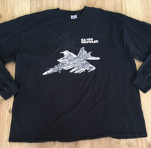 GROWLER EA-18G Long Sleeve T-Shirt Men 2XL Chest 50 - £43.15 GBP