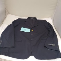 Giorgio Armani 6143 LECOLLEZIONI Wool Black Mens Blazer Coat Jacket 52R - £92.79 GBP