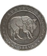 1881 Morgan Fantasy Medal - Incisione artistica con disegno a bufalo - $18.56 CAD