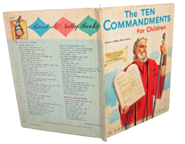 The Ten Commandments for Children Hardcover Rand McNally 1956 Illustrated - $7.29