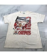 Vintage Detroit Red Wings T Shirt Mens Large White Stanley Cup Champions... - $27.80